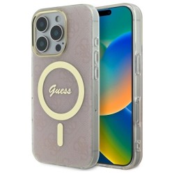 Guess IML 4G MagSafe Case for iPhone 16 Pro Max - Pink Guess IML 4G MagSafe Case for iPhone 16 Pro Max - Pink