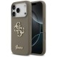 Guess Silicone Big 4G Script Case for iPhone 17 Pro - Brown Guess Silicone Big 4G Script Case for iPhone 17 Pro - Brown