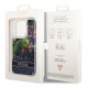 Guess Flower Liquid Glitter case for iPhone 14 Pro Max - blue