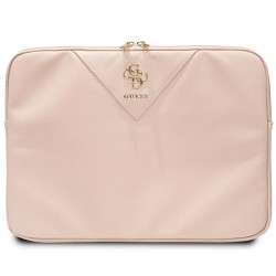 Guess Triangle 4G cover for a 14" laptop - pink Guess Triangle 4G cover for a 14" laptop - pink