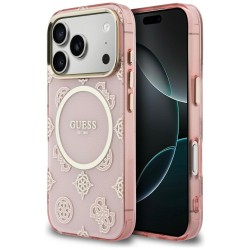 Guess IML Peony Dot MagSafe case for iPhone 17 Pro - pink Guess IML Peony Dot MagSafe case for iPhone 17 Pro - pink