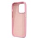 Guess Croco Collection case for iPhone 14 Pro - pink