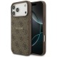 Guess 4G Ring Classic Logo MagSafe Case for iPhone 17 Pro Max - Brown