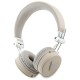 Guess Bluetooth on-ear headphones ENC GUBH70PGTSPSE beige/beige Grained Classic Round Shape Guess Bluetooth on-ear headphones ENC GUBH70PGTSPSE beige/beige Grained Classic Round Shape