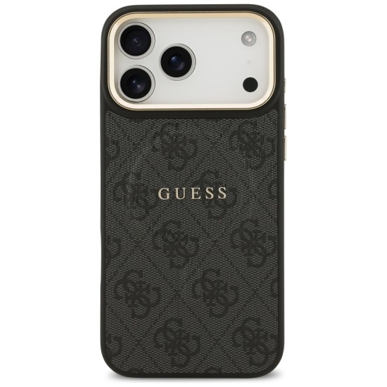 Guess 4G PU Classic Logo MagSafe case for iPhone 17 Pro Max - black