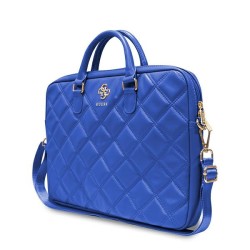 Guess Quilted 4G bag for a 16" laptop - blue Guess Quilted 4G bag for a 16" laptop - blue
