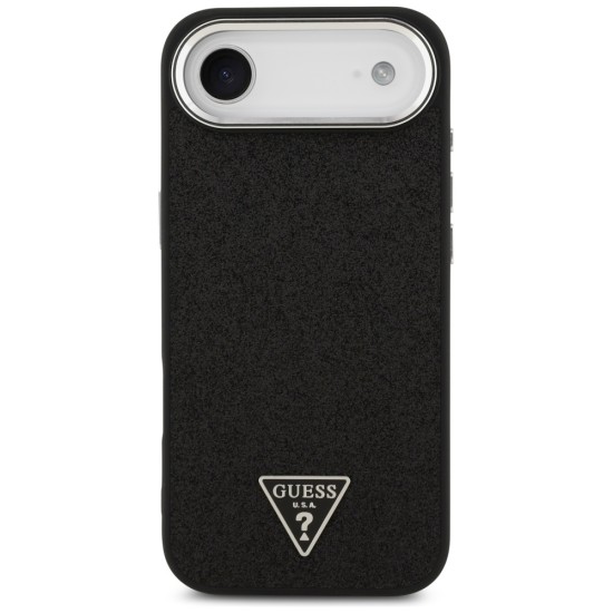 Guess Glitter Triangle Logo MagSafe Case for iPhone 17 Air - Black Guess Glitter Triangle Logo MagSafe Case for iPhone 17 Air - Black