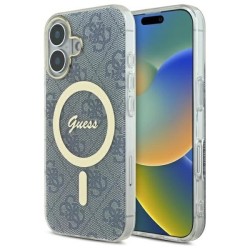 Guess IML 4G MagSafe iPhone 16 Case - Blue Guess IML 4G MagSafe iPhone 16 Case - Blue