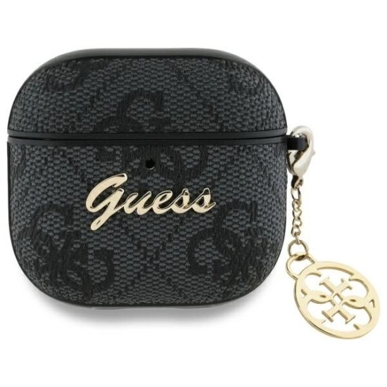 Guess GUA4G4GSMK AirPods 4 cover black/black 4G Charm Collection Guess GUA4G4GSMK AirPods 4 cover black/black 4G Charm Collection