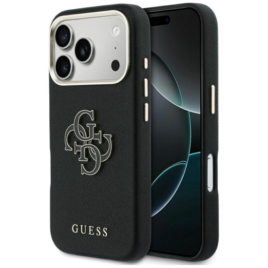 Guess FW Resin Logo Case for iPhone 17 Pro - Black Guess FW Resin Logo Case for iPhone 17 Pro - Black