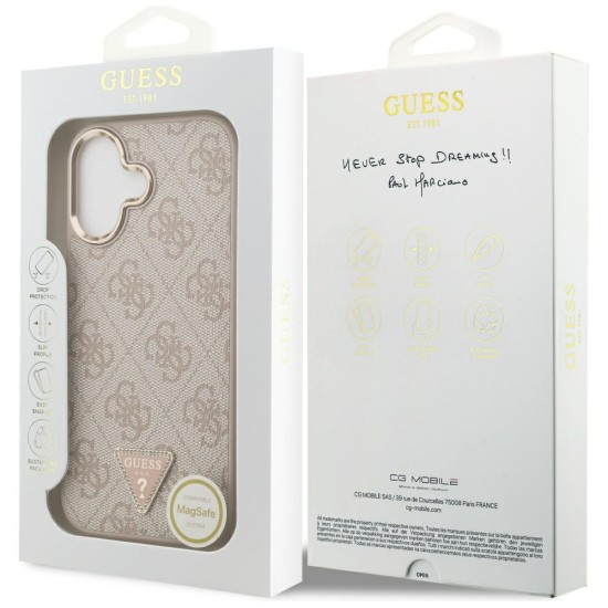 Guess 4G Triangle Logo MagSafe Case for iPhone 17 - Rose Gold Guess 4G Triangle Logo MagSafe Case for iPhone 17 - Rose Gold