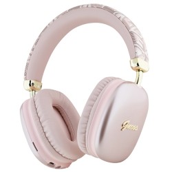 Guess GCube Metallic Script Logo Headphones - Pink Guess GCube Metallic Script Logo Headphones - Pink