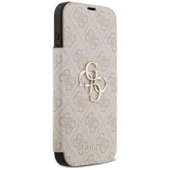 Guess Book 4G Metal Logo Case for iPhone 17 Pro Max - Pink