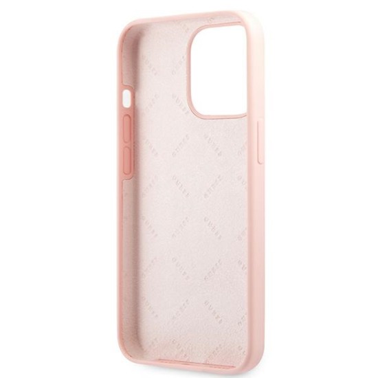 Guess Silicone 4G Logo Case for iPhone 13 Pro Max 6.7" - Pink Guess Silicone 4G Logo Case for iPhone 13 Pro Max 6.7" - Pink