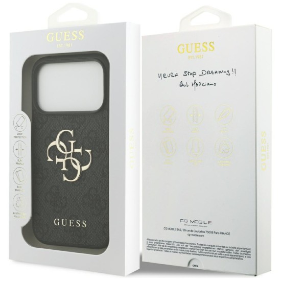 Guess 4G Big Logo Case for iPhone 17 Pro - Black Guess 4G Big Logo Case for iPhone 17 Pro - Black