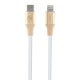 Guess Ebossed Logo USB-C / Lightning cable 1.5m fast charging - gold Guess Ebossed Logo USB-C / Lightning cable 1.5m fast charging - gold