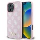 Guess Peony Script Logo MagSafe iPhone 16 Pro Case - Pink Guess Peony Script Logo MagSafe iPhone 16 Pro Case - Pink