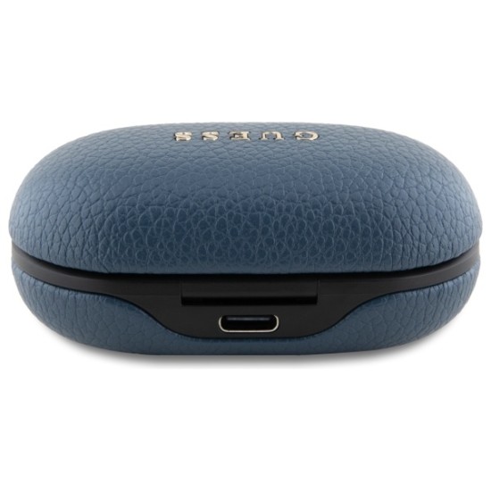 Guess Bluetooth headphones GUTWSPGTSPSB TWS + docking station blue/blue Grained Classic Logo Guess Bluetooth headphones GUTWSPGTSPSB TWS + docking station blue/blue Grained Classic Logo