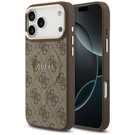 Guess 4G PU Classic Logo MagSafe Case for iPhone 17 Pro Max - Brown Guess 4G PU Classic Logo MagSafe Case for iPhone 17 Pro Max - Brown