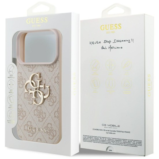 Guess 4G Big Logo Case for iPhone 17 Pro - Pink Guess 4G Big Logo Case for iPhone 17 Pro - Pink