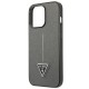 Guess Saffiano Triangle Logo case for iPhone 13 Pro / 13 6.1" - silver Guess Saffiano Triangle Logo case for iPhone 13 Pro / 13 6.1" - silver