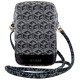 Guess Zip GCube Bottom Stripe phone bag - black Guess Zip GCube Bottom Stripe phone bag - black
