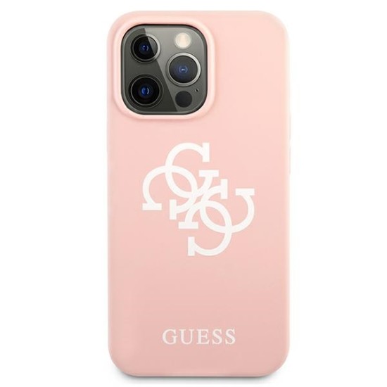 Guess Silicone 4G Logo Case for iPhone 13 Pro Max 6.7" - Pink Guess Silicone 4G Logo Case for iPhone 13 Pro Max 6.7" - Pink