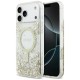 Guess Resin Bottom Glitter MagSafe Case for iPhone 17 Pro Max - Gold