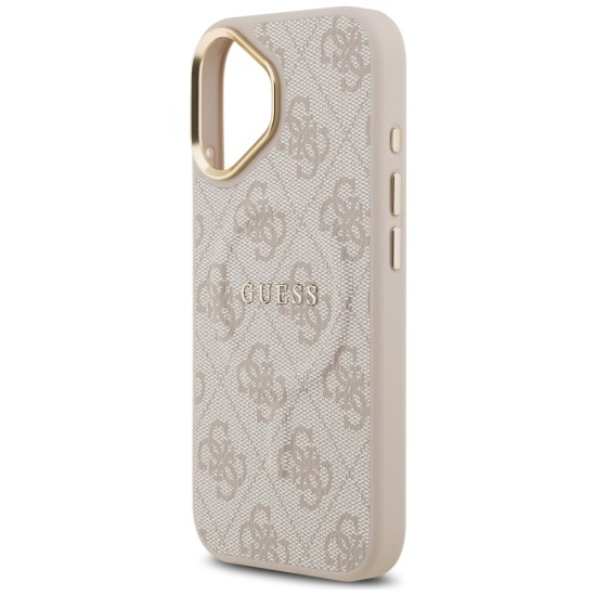 Guess 4G PU Classic Logo MagSafe Case for iPhone 17 - Pink