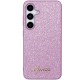 Guess Glitter Script case for Samsung Galaxy S24+ - purple