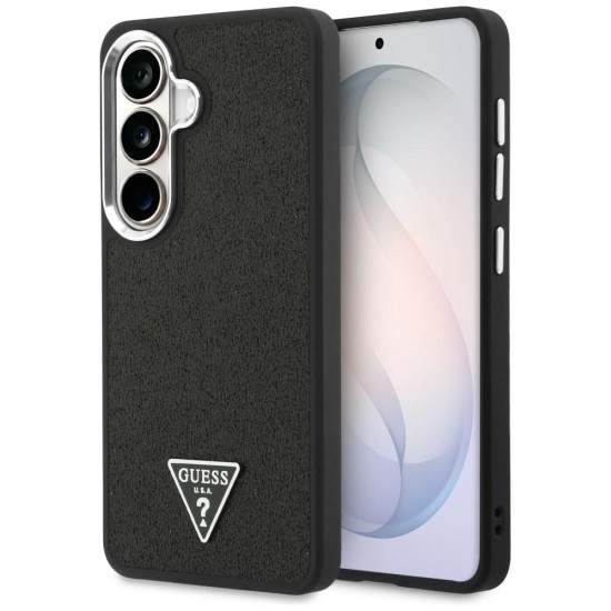 Guess Fixed Glitter Triangle MagSafe case for Samsung Galaxy S26+ - black Guess Fixed Glitter Triangle MagSafe case for Samsung Galaxy S26+ - black