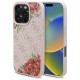 Guess GUHMP16LP4ROPEMCP iPhone 16 Pro 6.3" pink/pink hardcase 4G Flowers Print MagSafe Guess GUHMP16LP4ROPEMCP iPhone 16 Pro 6.3" pink/pink hardcase 4G Flowers Print MagSafe