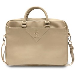 Guess Triangle 4G bag for a 16" laptop - gold Guess Triangle 4G bag for a 16" laptop - gold