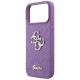 Guess Fixed Glitter Big 4G case for iPhone 17 Pro Max - purple Guess Fixed Glitter Big 4G case for iPhone 17 Pro Max - purple