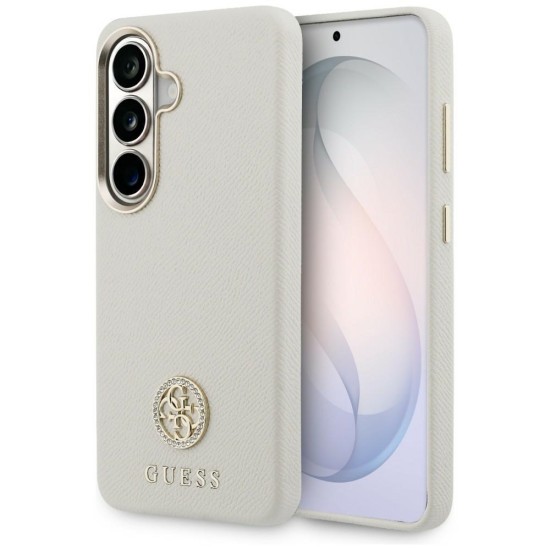 Guess Rhinestone Round Logo MagSafe Case for Samsung Galaxy S26+ - Beige Guess Rhinestone Round Logo MagSafe Case for Samsung Galaxy S26+ - Beige