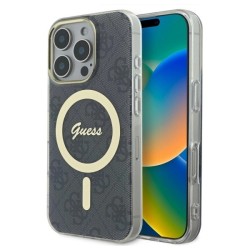 Guess IML 4G MagSafe Case for iPhone 16 Pro Max - Black Guess IML 4G MagSafe Case for iPhone 16 Pro Max - Black