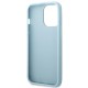 Guess Saffiano 4G Small Metal Logo case for iPhone 13 Pro Max - blue