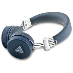 Guess Bluetooth ENC GUBH70PGTSPSB on-ear headphones blue/blue Grained Classic Round Shape Guess Bluetooth ENC GUBH70PGTSPSB on-ear headphones blue/blue Grained Classic Round Shape