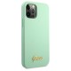 Guess Metal Logo Script Case for iPhone 12 Pro Max 6.7" - Green