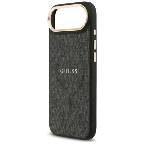Guess 4G PU Classic Logo MagSafe case for iPhone 17 Air - black