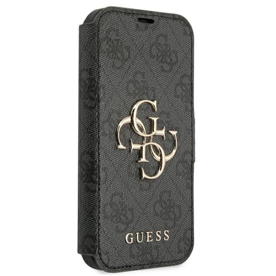 Guess GUBKP13X4GMGGR iPhone 13 Pro Max 6.7" gray/gray book 4G Big Metal Logo Guess GUBKP13X4GMGGR iPhone 13 Pro Max 6.7" gray/gray book 4G Big Metal Logo