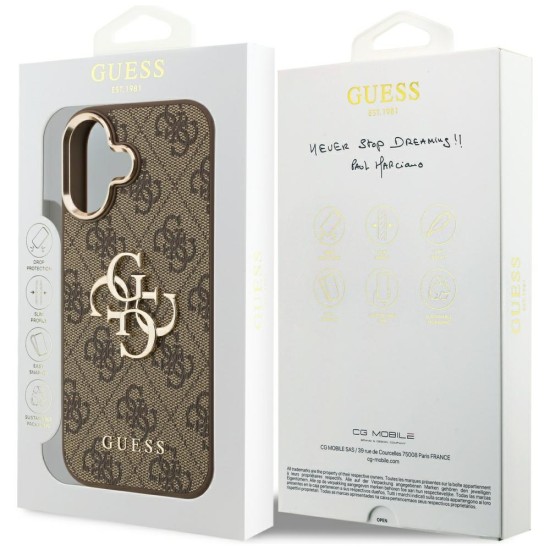 Guess 4G Big 4G Classic Logo Case for iPhone 17 - Brown and Gold Guess 4G Big 4G Classic Logo Case for iPhone 17 - Brown and Gold