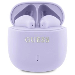 Guess Bluetooth headphones GUTWSJ14ESGU TWS + docking station purple/purple Printed Classic Logo Guess Bluetooth headphones GUTWSJ14ESGU TWS + docking station purple/purple Printed Classic Logo