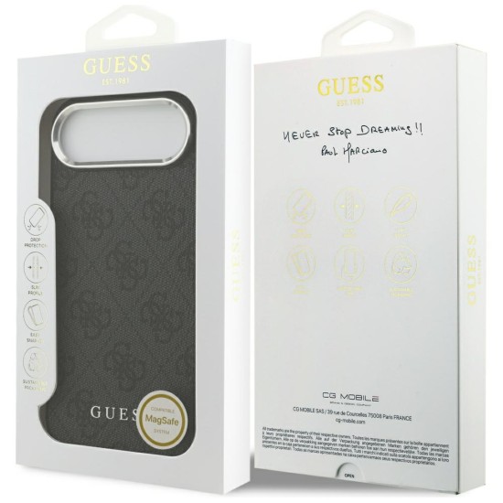 Guess 4G Classic Logo MagSafe case for iPhone 17 Air - black