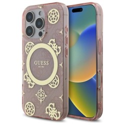 Guess IML Peony On 4G Background MagSafe Case for iPhone 16 Pro - Pink Guess IML Peony On 4G Background MagSafe Case for iPhone 16 Pro - Pink