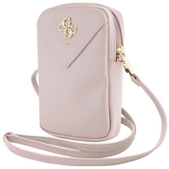 Guess Zip Triangle 4G bag - pink Guess Zip Triangle 4G bag - pink