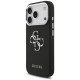 Guess Grained Big 4G Classic Logo case for iPhone 17 Pro - black Guess Grained Big 4G Classic Logo case for iPhone 17 Pro - black
