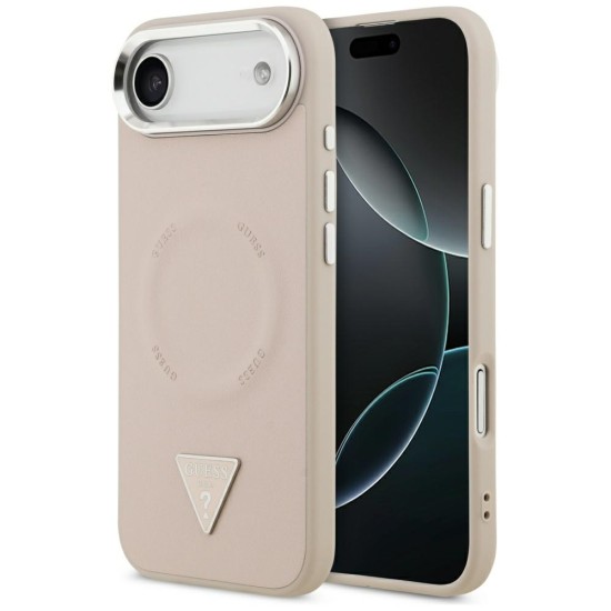 Guess Triangle Logo MagSafe Case for iPhone Air - Pink