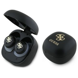 Guess Bluetooth headphones GUTWSJ144ESK TWS + docking station black/black Iridescent 4G Printed Logo Guess Bluetooth headphones GUTWSJ144ESK TWS + docking station black/black Iridescent 4G Printed Logo