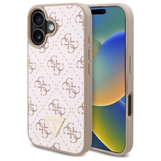 Guess New 4G Triangle iPhone 16 Case - White Guess New 4G Triangle iPhone 16 Case - White